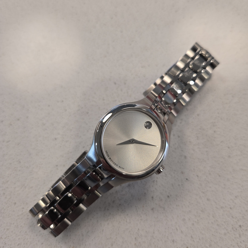 Movado Silver Stainless Steel Watch